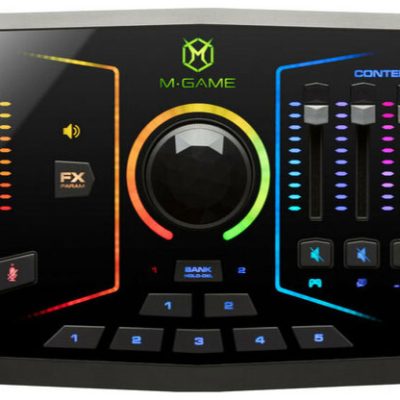 M Audio M Game RGB Dual Streaming Mixer USB Audio Mixer with Customizable RBG LED